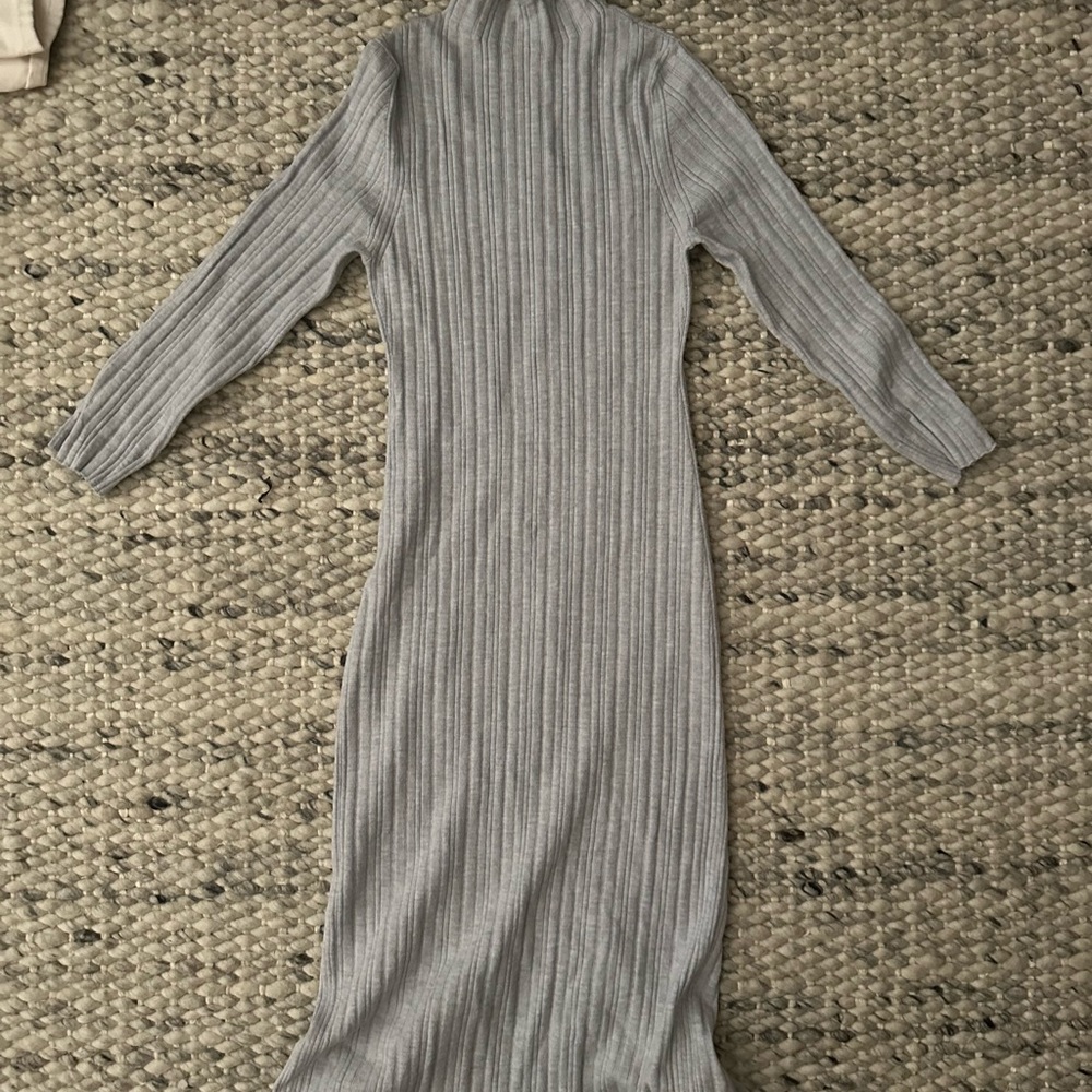 Ribbed Knit Midi Dress